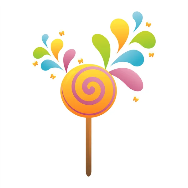 Lollipop background — Stock Vector