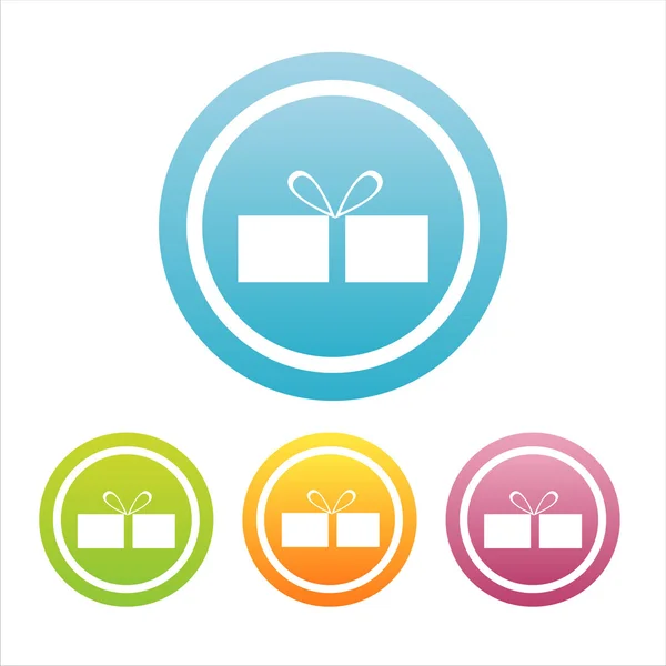 Signes cadeaux colorés — Image vectorielle