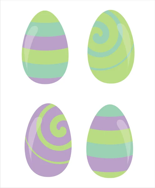 Colorful easter eggs — Stock Vector