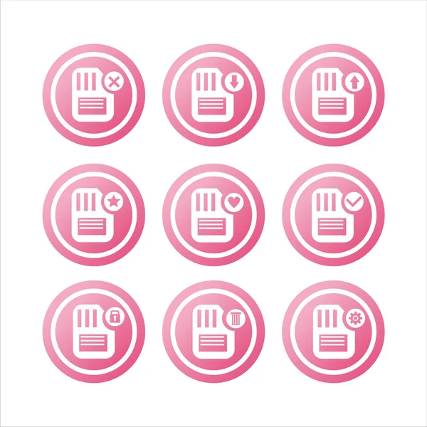 ピンク メモリ標識σημάδια μνήμης ροζ — Διανυσματικό Αρχείο