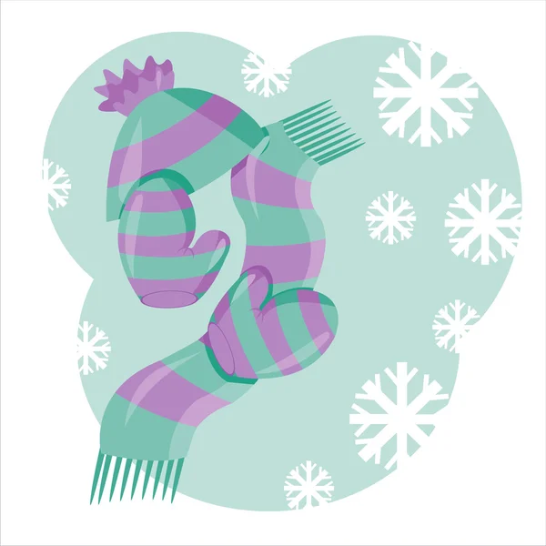 stock vector Winter accessories