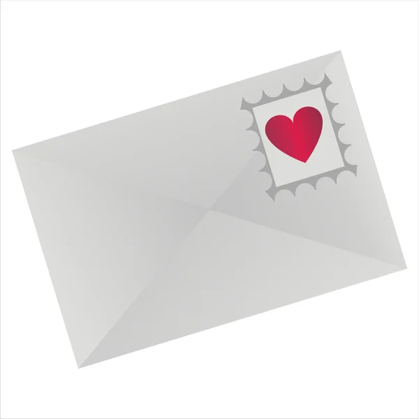 Icono de carta de amor — Vector de stock