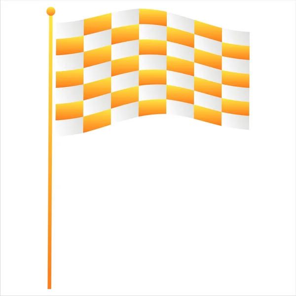 Icono de la bandera aislado en blanco — Vector de stock