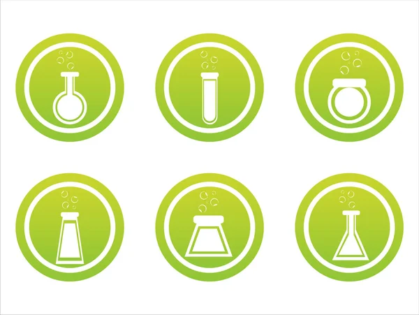 Зелені хімічних знаки — стоковий вектор