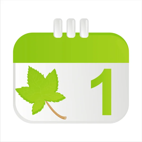 Autumn calendar icon — Stock Vector