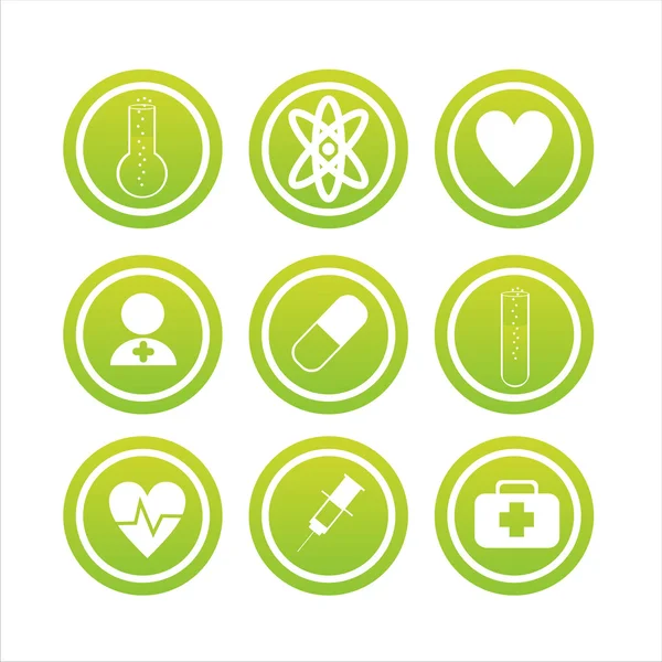 绿色医疗标志 — 图库矢量图片