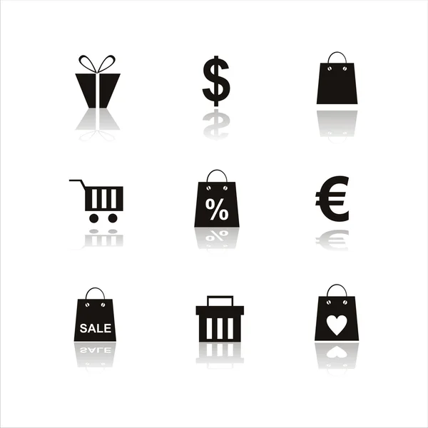 Iconos de compras — Archivo Imágenes Vectoriales