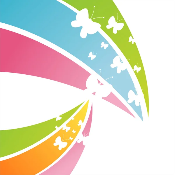 Résumé fond papillon — Image vectorielle