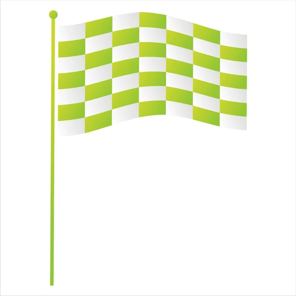 Symbol für grüne Flagge — Stockvektor