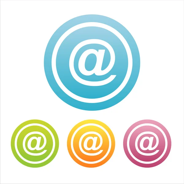 다채로운 메일 표시 — 스톡 벡터