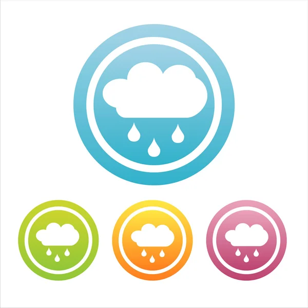 Kleurrijke regen tekenen — Stockvector