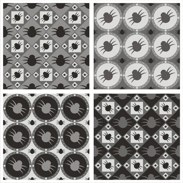 Lindos patrones de araña — Archivo Imágenes Vectoriales