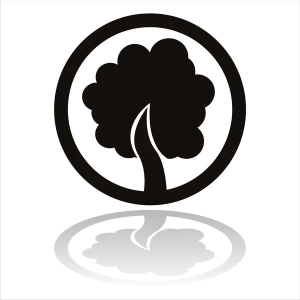 黑树标志 — 图库矢量图片