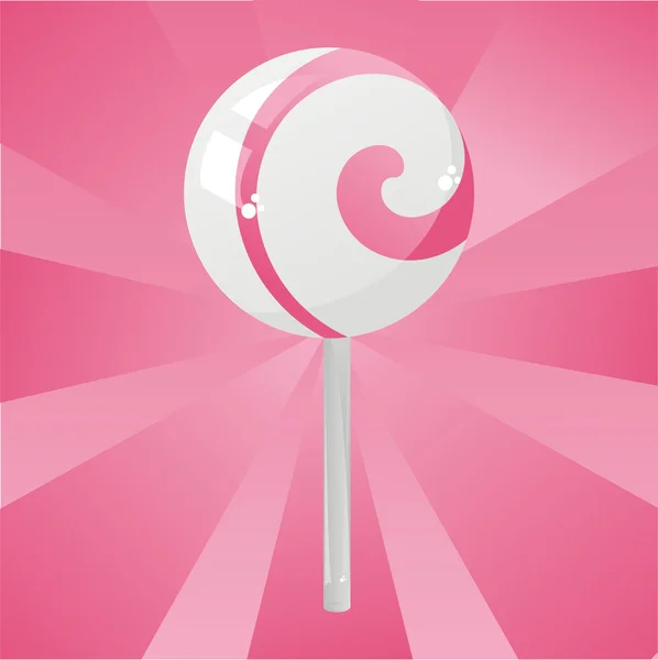 Rosa lollipop bakgrund — Stock vektor
