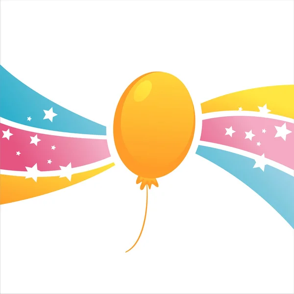 Birthday ballon achtergrond — Stockvector
