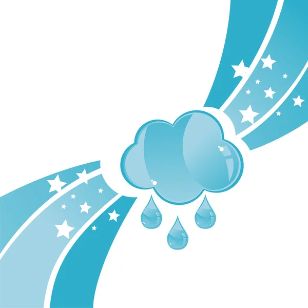 Yağmurlu bulut arka plan — Stok Vektör