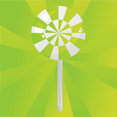 Yeşil lolipop arka plan