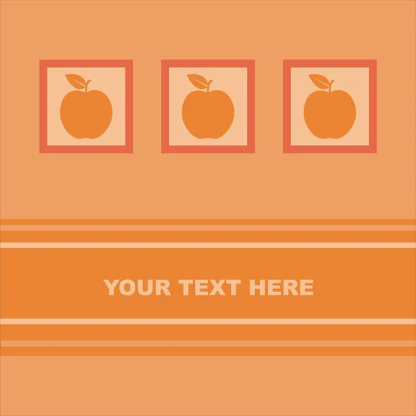 Carte des pommes — Image vectorielle