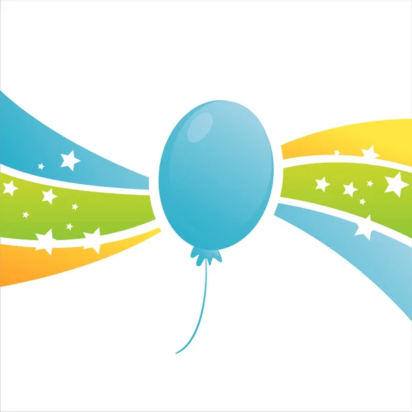 Anniversaire fond ballon — Image vectorielle