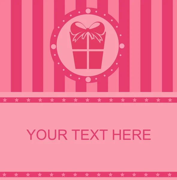 Pink presents frame — Stock Vector