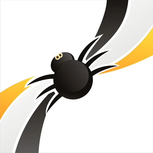 Halloween spider background — Stock Vector