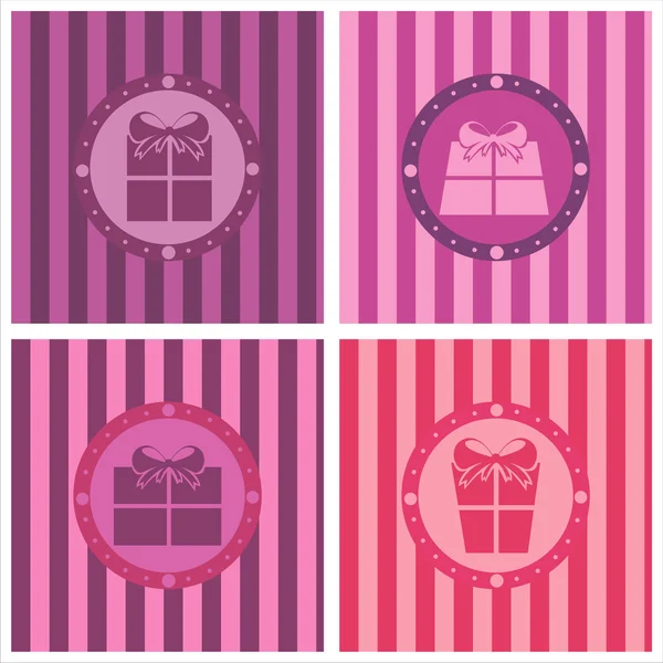 Cute presents backgrounds — Stock Vector