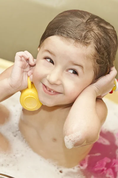 Plezier in het bad — Stockfoto