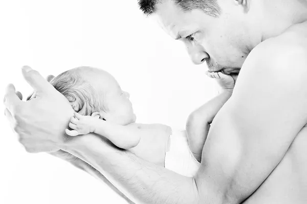 Dad and baby — Stock Photo, Image