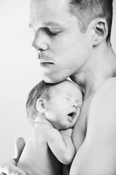 Papa et bébé Images De Stock Libres De Droits