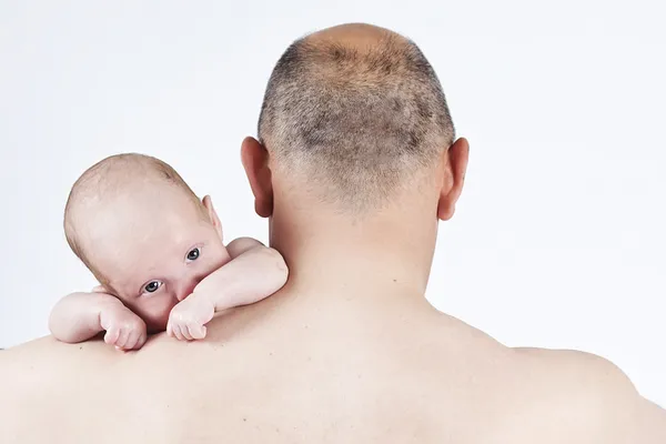 Papa et bébé — Photo
