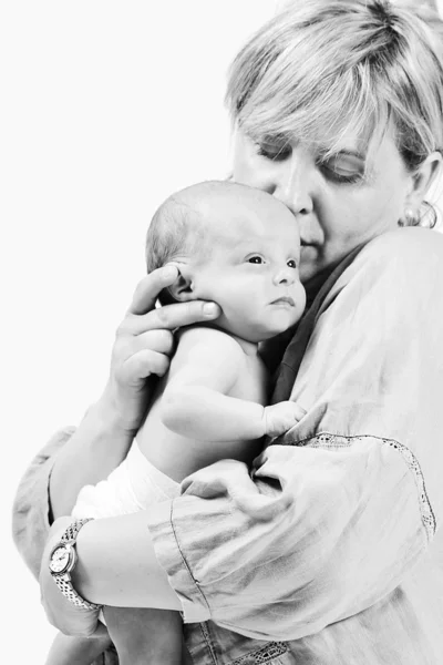 Anya és a baba — Stock Fotó