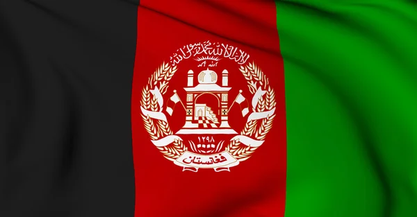 Vlag van afghanistan — Stockfoto