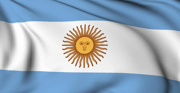 Σημαία της Αργεντινής, καθιστούν — Φωτογραφία Αρχείου