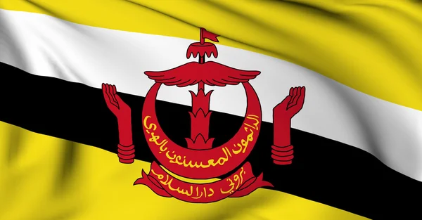 Flagga brunei — Stockfoto