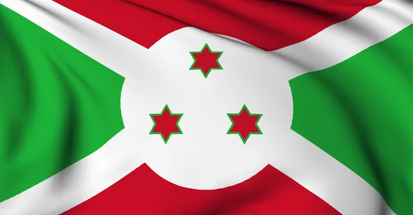 Burundi zászlaja — Stock Fotó