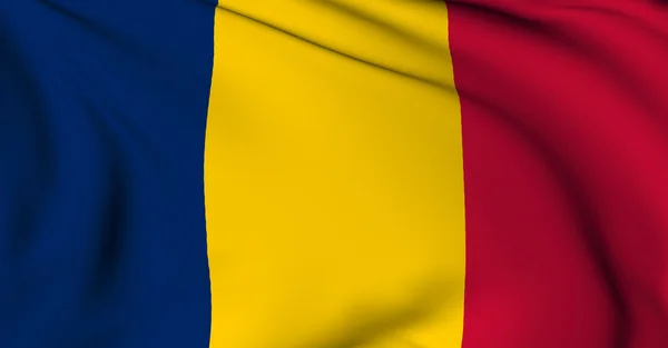 Bandeira do Chade — Fotografia de Stock