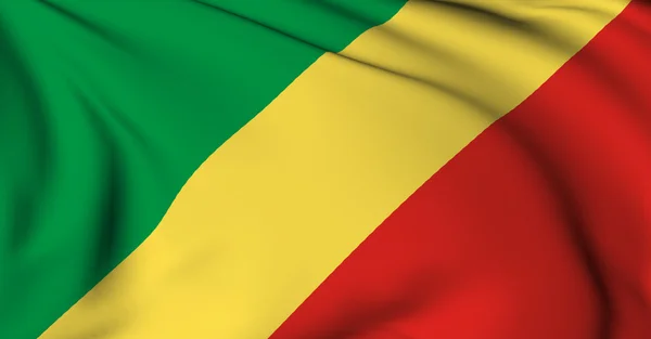Bandera de Congo Republic — Foto de Stock