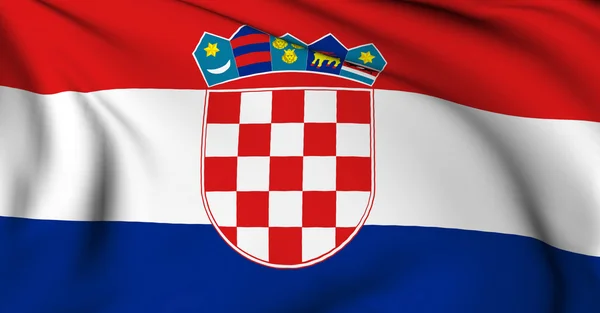 Hırvatistan bayrağı — Stok fotoğraf