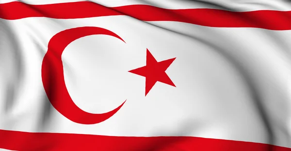 Vlag van cyprus Noord — Stockfoto