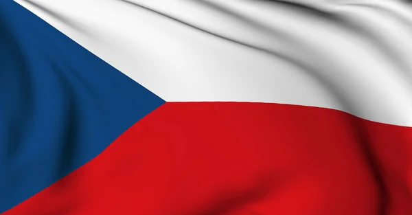 Flagge der Tschechischen Republik — Stockfoto