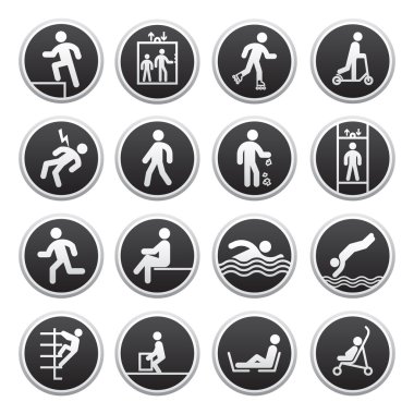 Prohibited Signs vector clipart