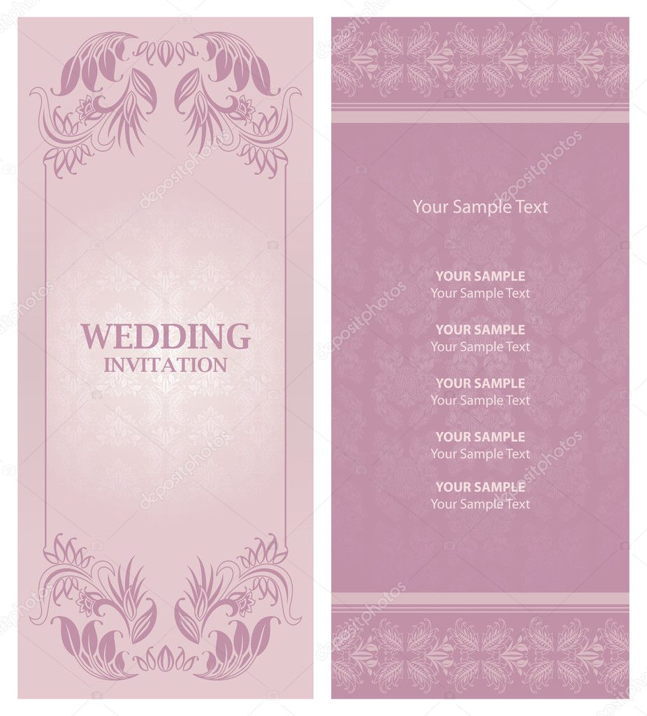Wedding invitation background