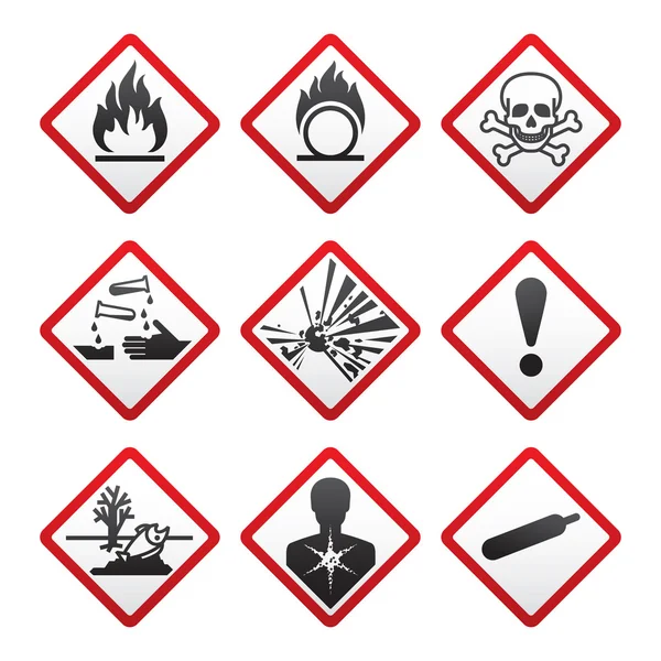 New safety symbols — Stock Vector