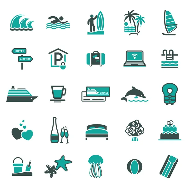 Signs. Vacation, Travel & Recreation. Third set icons