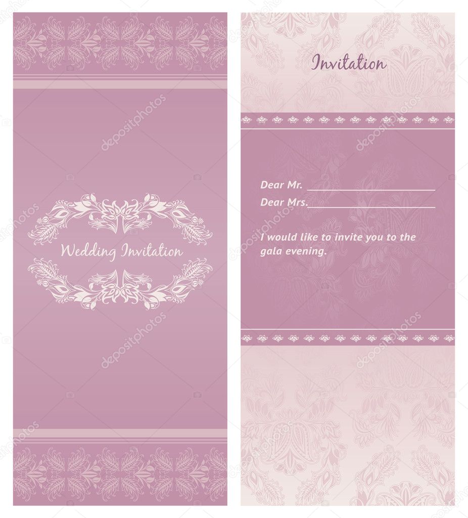 Wedding-invitation, background - template