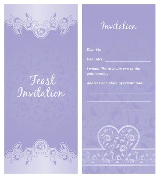 Fête-invitation, fond — Image vectorielle