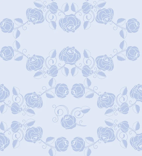Modèle de roses sans couture — Image vectorielle