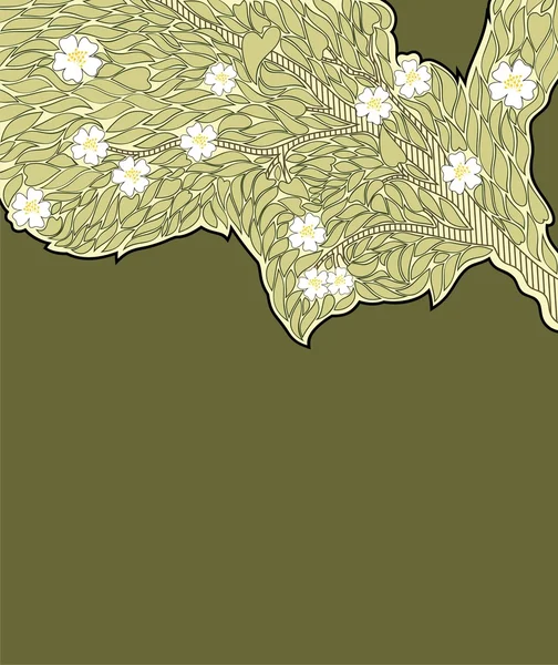 Pommier fleuri — Image vectorielle