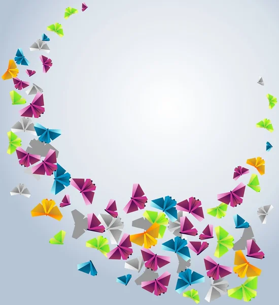 Paper butterfly — Stock Vector