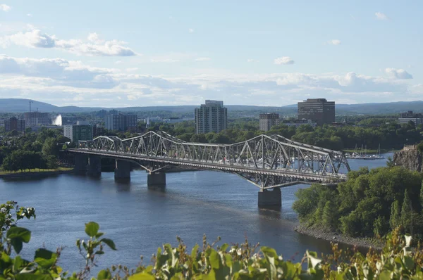Podul de la Ottawa la Gatineau, QC — Fotografie, imagine de stoc